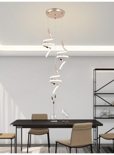 ثريا سقف LED مودرن 7188-3 بثلاث مستويات إضاءة – طو...