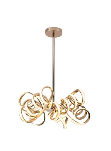 ثريا سقف ليد مودرن - مصباح معلق بماسورة معدنية 80س...