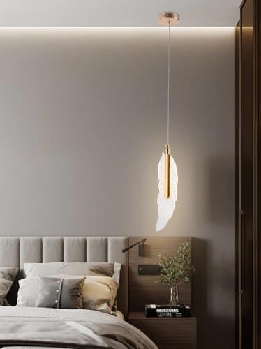 ثريا مودرن سقف مفرد إضاءة LED | لون ذهبي، طول قابل...