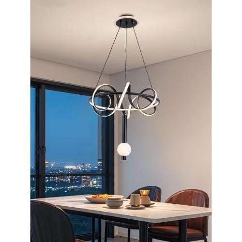 معلقة لد ثلاث اضاءات اسود 9711