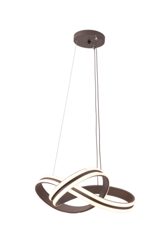 ثريا مودرن سقف لون القهوة حديثة إضاءة ليد - 3 مستو...