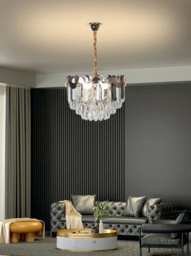 ثريا كرستال ذهبي مقاس 80 سم8053-80