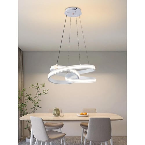 ثريا مودرن سقف فضي من الأكريليك حديثة إضاءة ليد -...