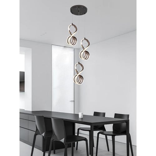 ثريا مودرن سقف فضي من الأكريليك حديثة إضاءة ليد -...