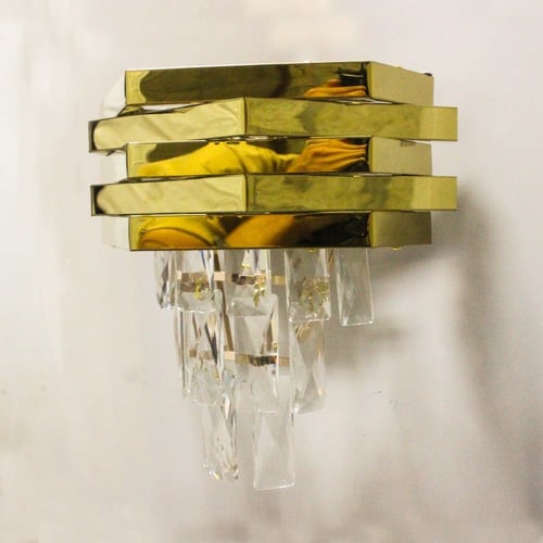 أبليك جداري داخلي كريستال من Best Power، لون ذهبي،...