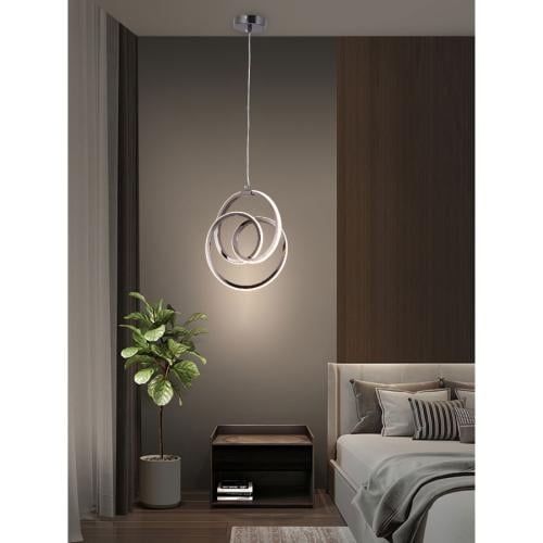 ثريا مودرن سقف أسود من الأكريليك حديثة إضاءة ليد -...