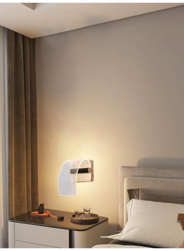 أبليك جداري ذهبي إضاءة ليد | إضاءة جدارية 24 وات،...