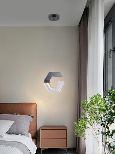 ثريا علاقي مفرد - أسود، طول السلك 160 سم قابل للتع...