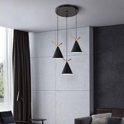 ثريا علاقي مودرن ثلاثي من Best Power، لون أسود، طو...