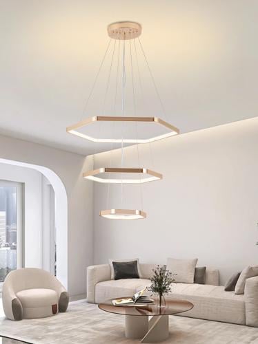 ثريا مودرن سقف لون ذهبي إضاءة LED | لون ذهبي، طول...