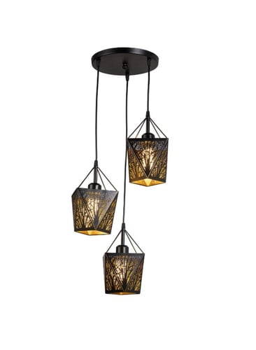 ثريا علاقي مودرن سقف معلقة إضاءة 3 مصابيح بإطار مع...