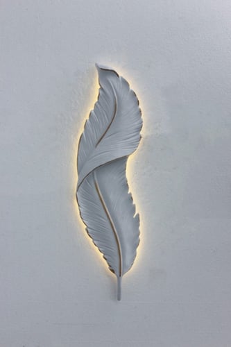 أبليك جداري ليد مودرن من Best Power، لون أبيض، شكل...