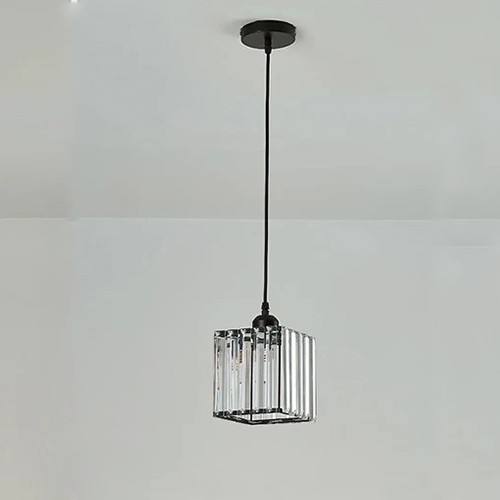 انارة علاقي مفرد قزاز لون اسود مربع1023-1