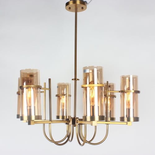 انارة علاقي زجاج لون ذهبي4411-6-A