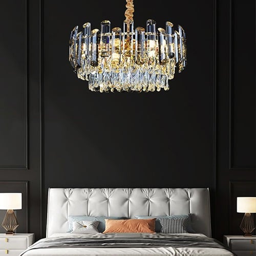 ثريا كرستال لامع استايل اوروبي راقي مقاس 80 سم8041...