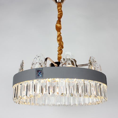 ثريا كرستال مع شريط جلد شكل دائري 8048