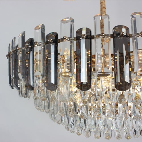 ثريا كرستال لامع استايل اوروبي راقي مقاس 80 سم8041...