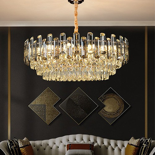 ثريا كرستال لامع استايل اوروبي راقي مقاس 80 سم8041...