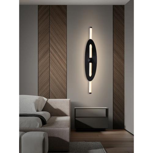 أبليك جداري مودرن ثلاث إضاءات، لون أسود، تصميم عصر...