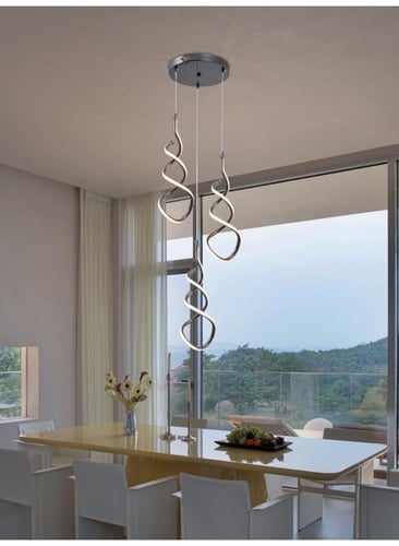 ثريا سقف مودرن إضاءة LED حديثة بثلاثة أضواء مع 3 م...