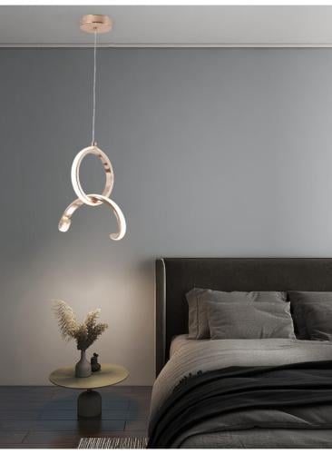 ثريا علاقي مفرد LED حديثة 6166 مع 3 مستويات إضاءة،...