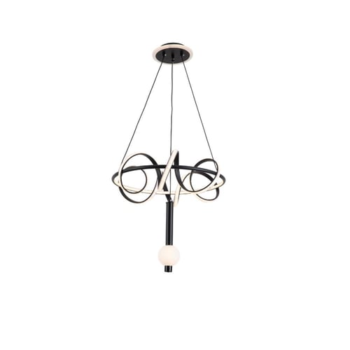 معلقة لد ثلاث اضاءات اسود 9711