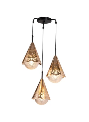 ثريا علاقي مودرن 3 لمبات بطول قابل للتعديل 80 سم،...