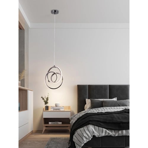 ثريا مودرن سقف أسود من الأكريليك حديثة إضاءة ليد -...