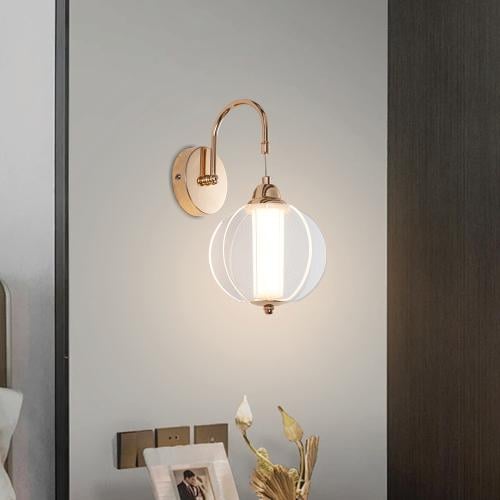 أبليك جداري مودرن، لون فضي، تصميم عصري، إضاءة LED،...