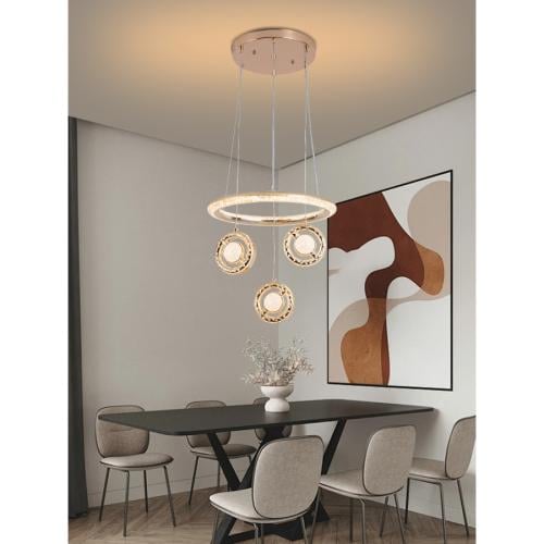 ثريا مودرن سقف ذهبي من الأكريليك حديثة إضاءة ليد -...