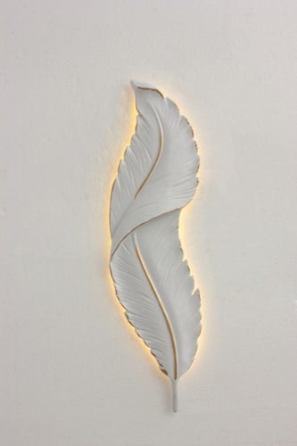 أبليك جداري ليد مودرن من Best Power، لون أبيض، شكل...