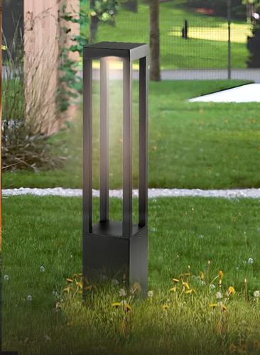 فانوس حديقة خارجي أسود، تصميم عصري، إضاءة لمبة CU1...