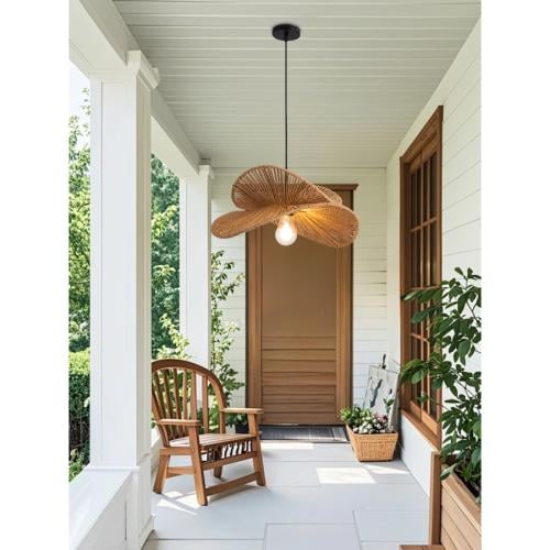 ثريا تراثية علاقي حبل | إضاءة مصباح سقف متدلي بتصم...