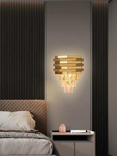 أبليك جداري داخلي كريستال من Best Power، لون ذهبي،...