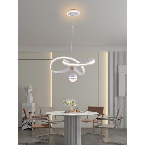 ثريا مودرن سقف لون أبيض إضاءة لبمة LED | طول سلك ق...