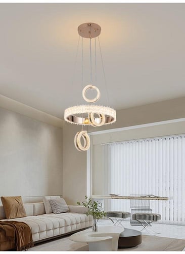 ثريا مودرن سقف لون ذهبي حديثة إضاءة LED حديثة - 3...