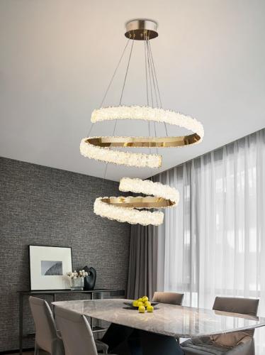 ثريا علاقي لد ثلاث اضاءات ذهبي 6137-500+300