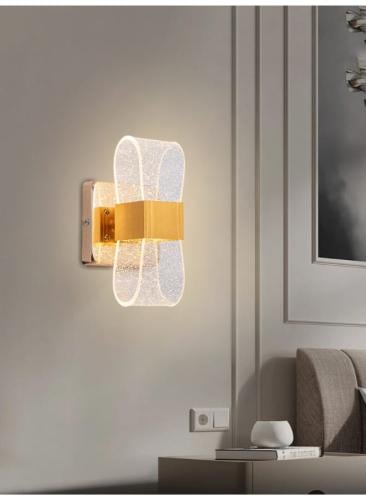 أبليك جداري ذهبي إضاءة ليد | إضاءة جدارية، 12 وات،...