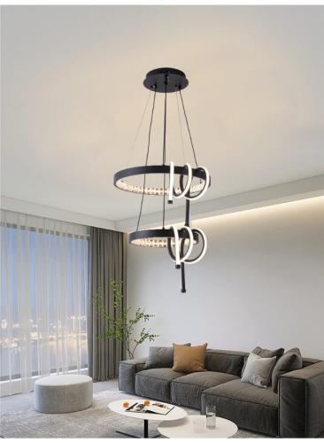 ثريا مودرن إضاءة ليد حديثة مع 3 مستويات إضاءة، طول...