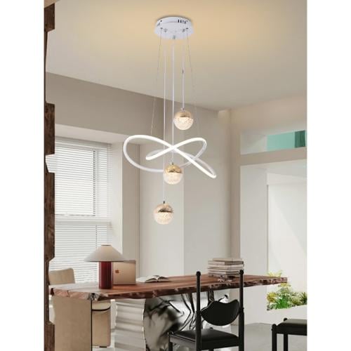 معلقة لد ثلاث اضاءات ابيض 9818