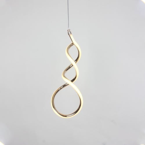 ثريا علاقي مودرن لد حديث حلزوني ذهبي6001-FGD