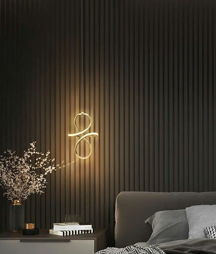 علاقي مفرد لد لون ذهبي 7187-1