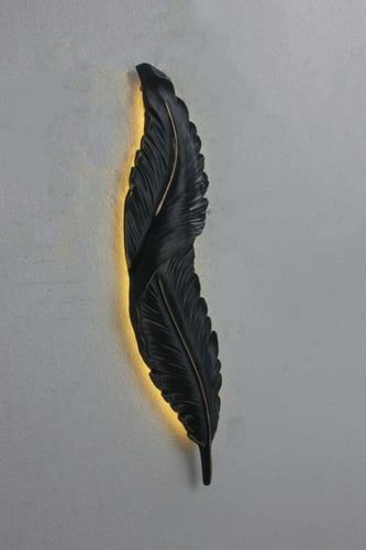 أبليك جداري ليد مودرن من Best Power، لون أسود، شكل...