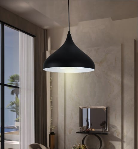 إضاءة علاقي مطبخ أسود صغير - طول السلسلة 200 سم، ل...