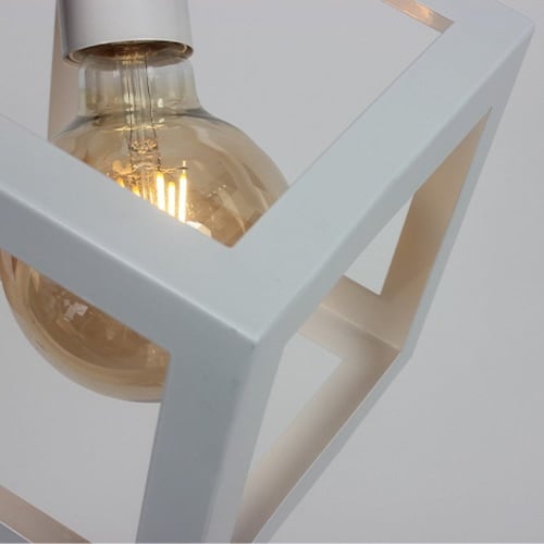 انارة علاقي مطبخ مكعب مفرد ابيض1001-1