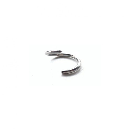 18g Silver Hoop Bendable