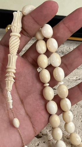 سبحة عاج حوت العنبر