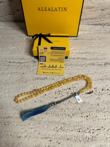 سبحه كهرمان حر شوائب طبيعية