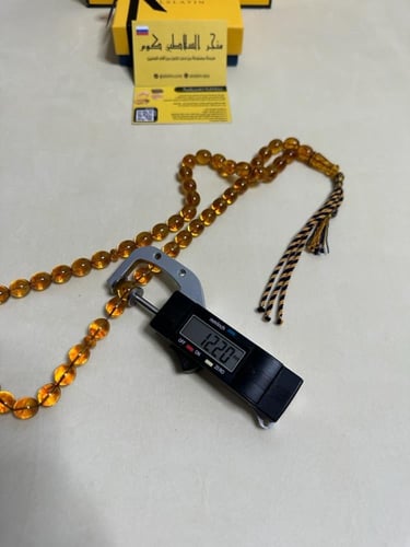 سبحه كهرمان حر شفاف طبيعية قصة بيض حمام