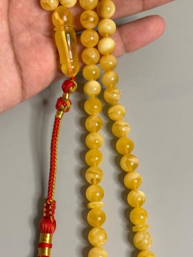 سبحه كهرمان حر سوبر صافي طبيعية